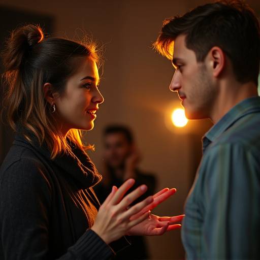 A vocal coach guiding a student through vocal exercises, focusing on breathing and enunciation.